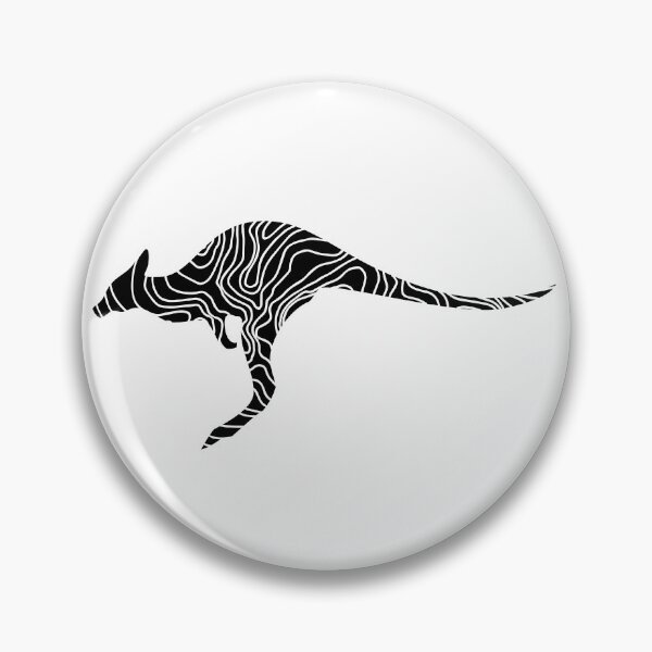 Item preview, Kangaroo with geographic map designed and sold by ondrejcreates.