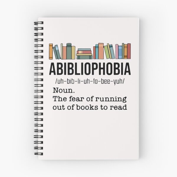 Item preview, Abibiliophobia noun the fear of running out of books to read shirt designed and sold by Lukifo-Caster.