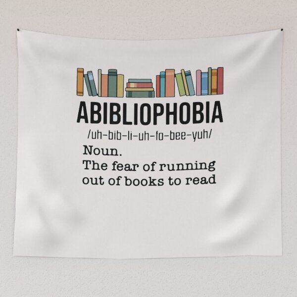 Item preview, Abibiliophobia noun the fear of running out of books to read shirt designed and sold by Lukifo-Caster.