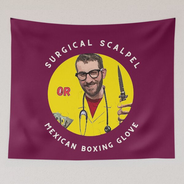 Item preview, Surgical Scalpel or Mexican Boxing Glove? (switchblade doctor) designed and sold by HamiltonmagicTs.