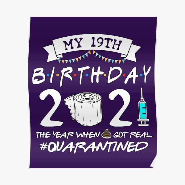 19th Birthday Posters Redbubble