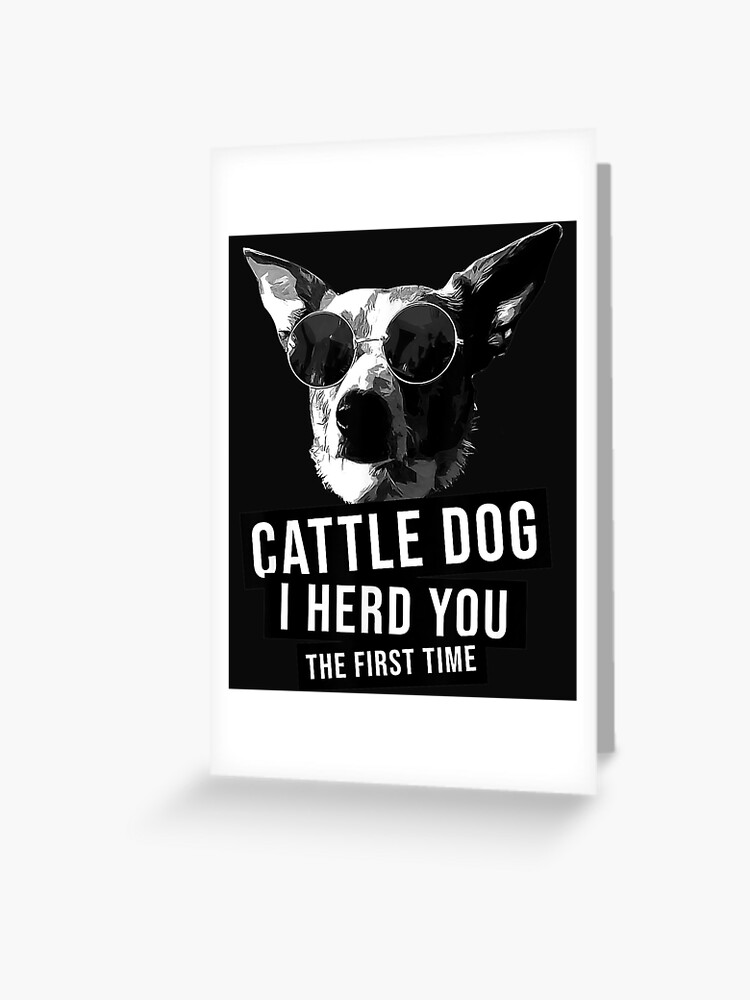Australian Cattle Dog I Herd You The First Time Heeler Gift T-Shirt Australian Cattle Dog I Herd You The First Time Heeler Gift T-Shirt