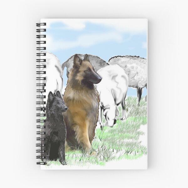 Item preview, Belgian Terv and sheep designed and sold by IowaArtist.