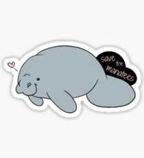 Save the Manatees Sticker