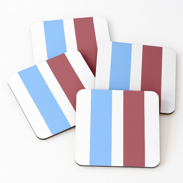 Item preview, Crystal Palace Retro 1972 White Blue & Claret Striped designed and sold by Sporting Colour.