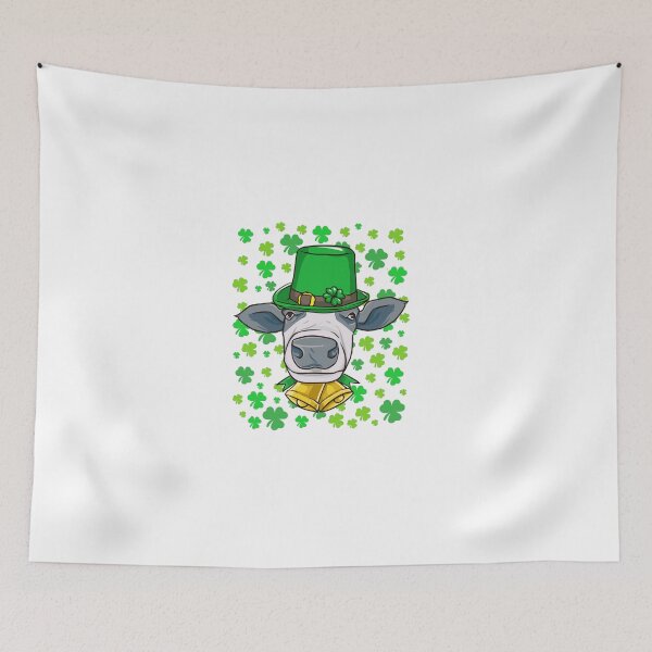 Item preview, St Patrick's Day 2021 Funny Irish Cow Leprechaun designed and sold by Alex Cuttell.