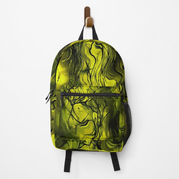 Item preview, Nervous Energy Grungy Abstract Art In Black and Yellow designed and sold by taiche.