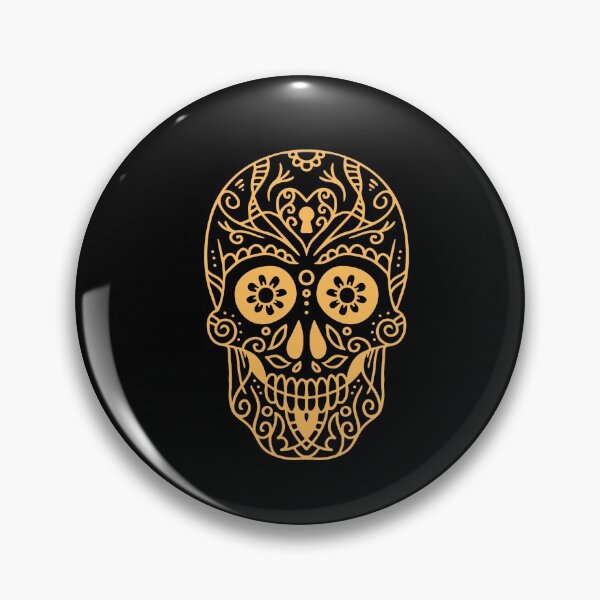Item preview, Sugar Skull Gold designed and sold by ImpPrintsArt.