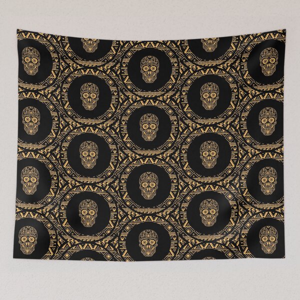 Item preview, Sugar Skull Gold designed and sold by ImpPrintsArt.