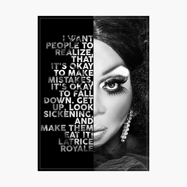 Aperçu de l'œuvre Latrice Royale Texte Portrait créée et vendue par JAMES GRAHAM.