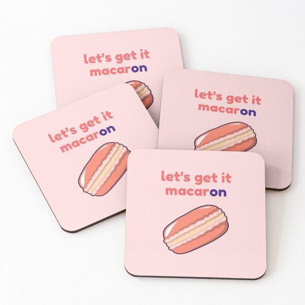 Item preview, Let's get it macaron designed and sold by GoodMoodFood.