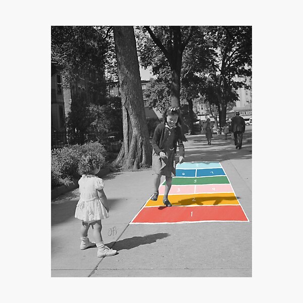 Hopscotch Photographic Print