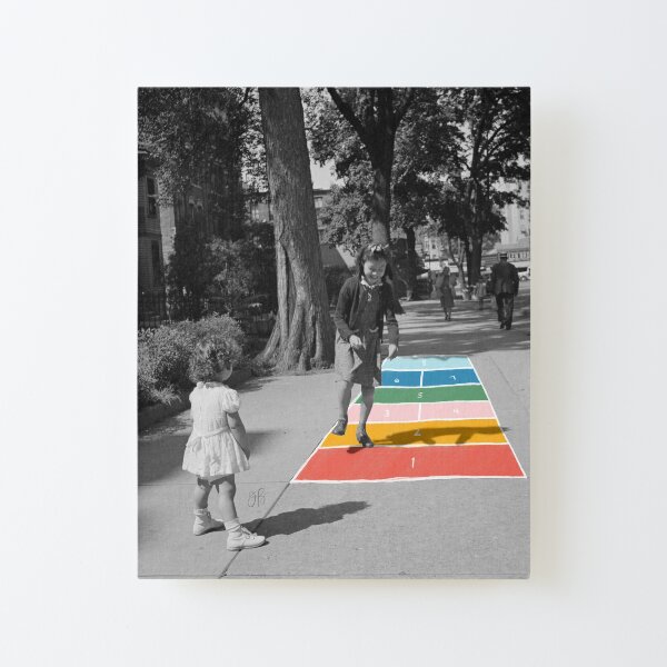 Hopscotch Canvas Mounted Print