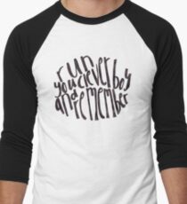 Run You Clever Boy Men's Baseball ¾ T-Shirt