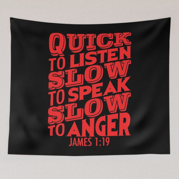 Item preview, James 1:19 designed and sold by plushism.
