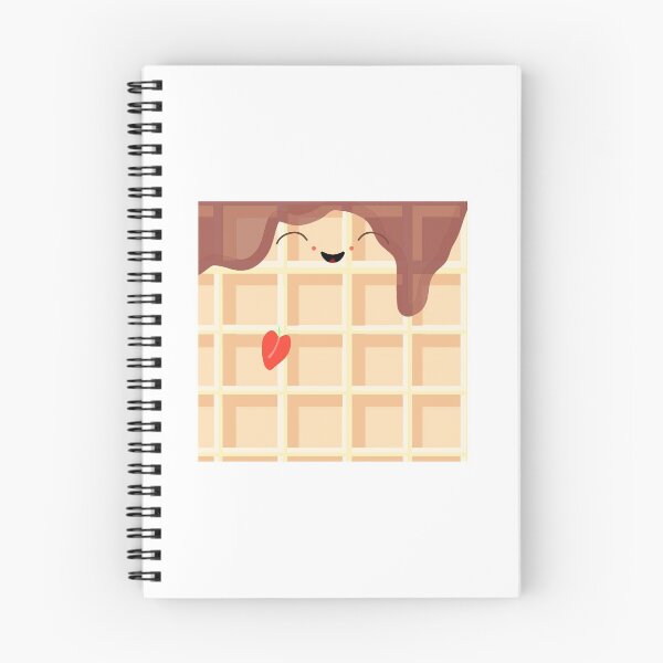 Item preview, Happy waffle with chocolate sauce designed and sold by Full Cup Wellness.
