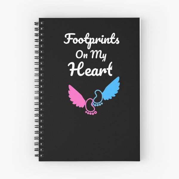 Item preview, Footprints On My Heart Pink Blue designed and sold by yarkamir.