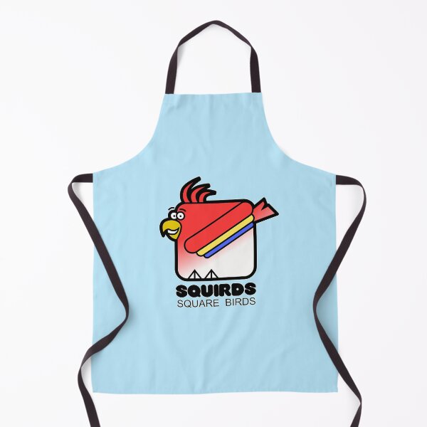 Item preview, Square Bird Parrot Retro Minimalist Squirds Blue designed and sold by Quooki.