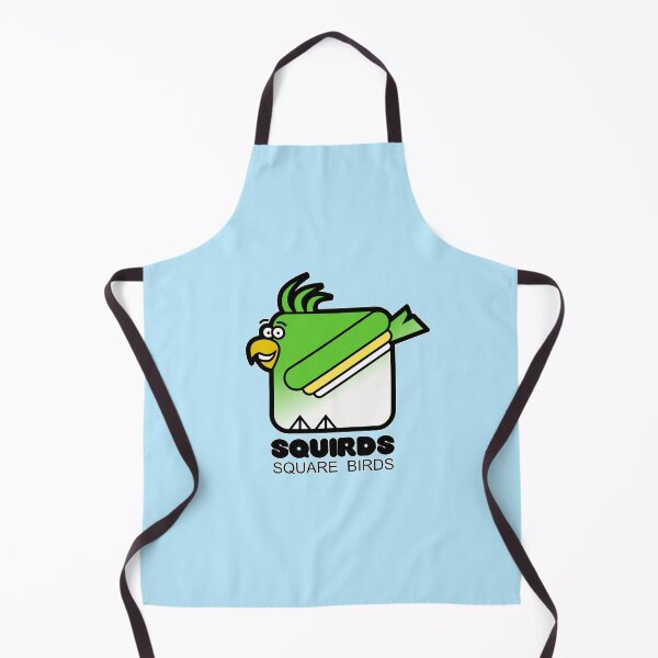 Item preview, Square Bird Parakeet Retro Minimalist Squirds Blue designed and sold by Quooki.