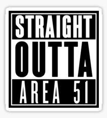 Straight Outta Area 51 Sticker