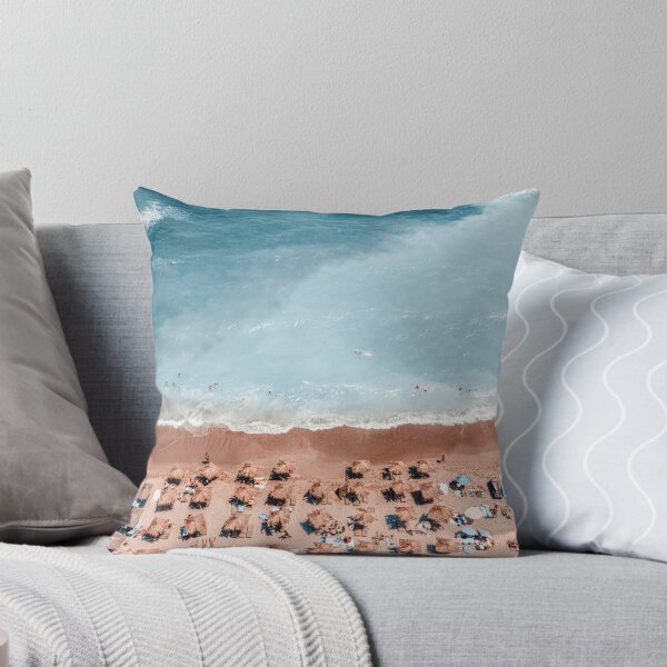 Item preview, Coastal Print, Aerial Beach Photography Print, Summer Vibes Art, Teal Ocean Printable Art, Beach Umbrellas Wall Decor designed and sold by radub85.