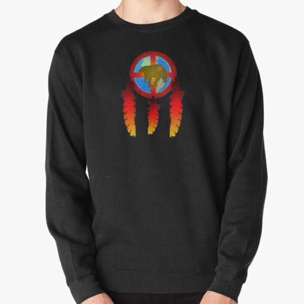Earth Medicine-Brown Bear Pullover Sweatshirt