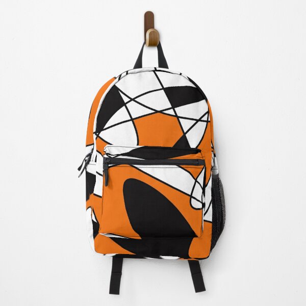 Item preview, Abstract pattern - orange, black and white. designed and sold by K.S ART.