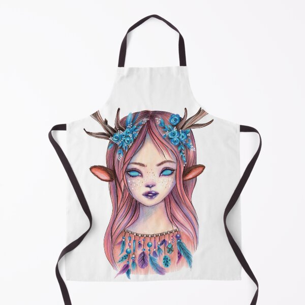 Item preview, Forest guardian! Fantasy art deer lady designed and sold by Akatamakata.