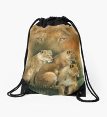 Sisterhood Of The Lions Drawstring Bag