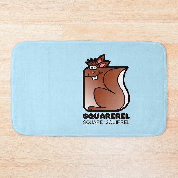 Item preview, Square Squirrel Retro Minimalist Squarerel Blue designed and sold by Quooki.