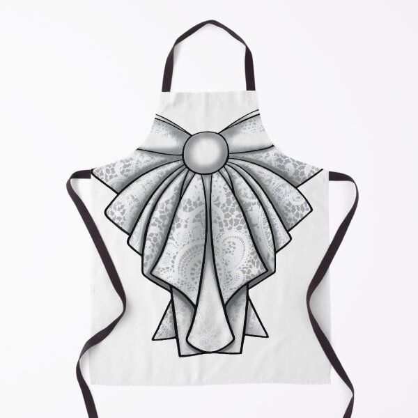 Item preview, painted frill bow white-gray lace designed and sold by nataliavavilina.