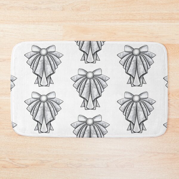Item preview, painted frill bow white-gray lace designed and sold by nataliavavilina.
