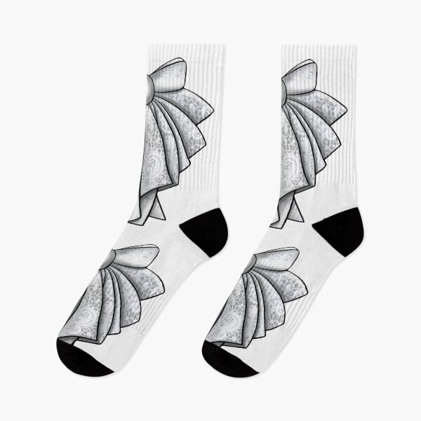Item preview, painted frill bow white-gray lace designed and sold by nataliavavilina.
