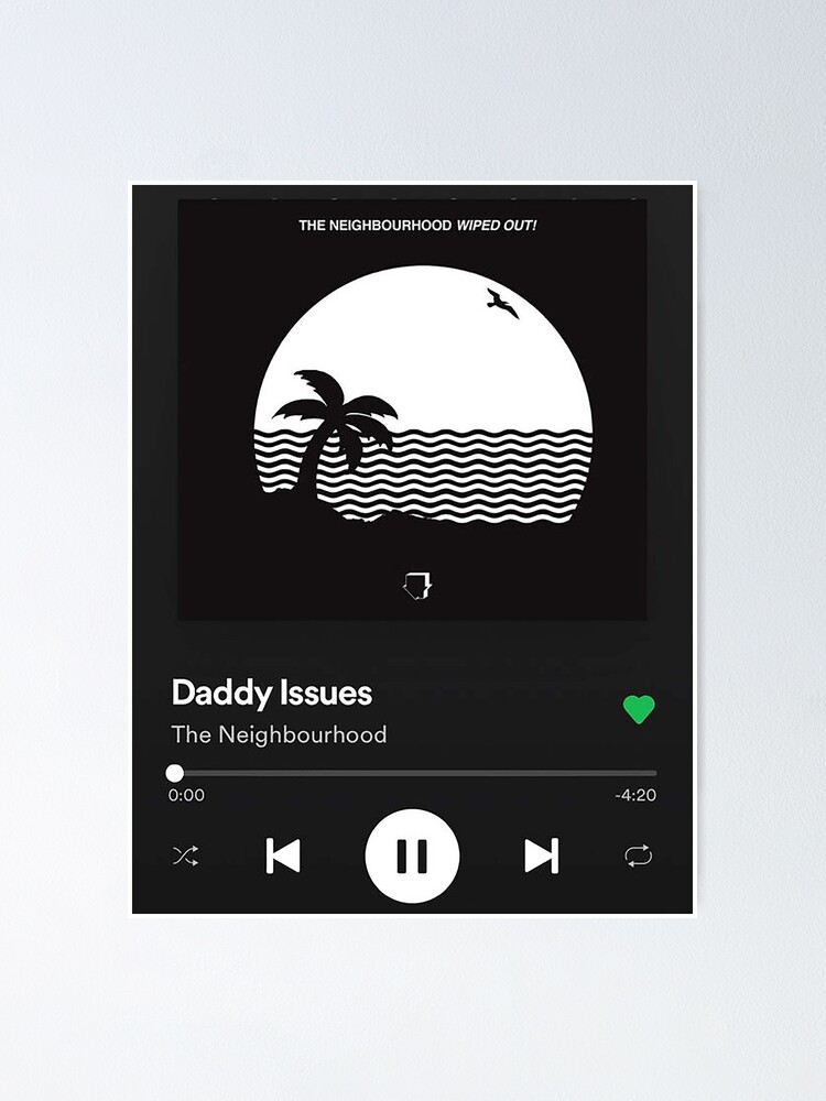 Daddy Issues by the Neighbourhood  Poster for Sale by maloksyy