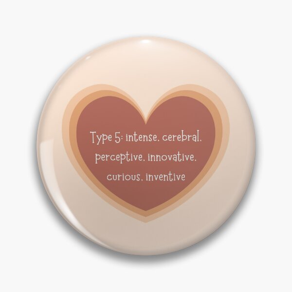 Item preview, Enneagram Type 5 Five Personality Test Myers Briggs Neutral Earth Tones Heart designed and sold by BohoStudio.