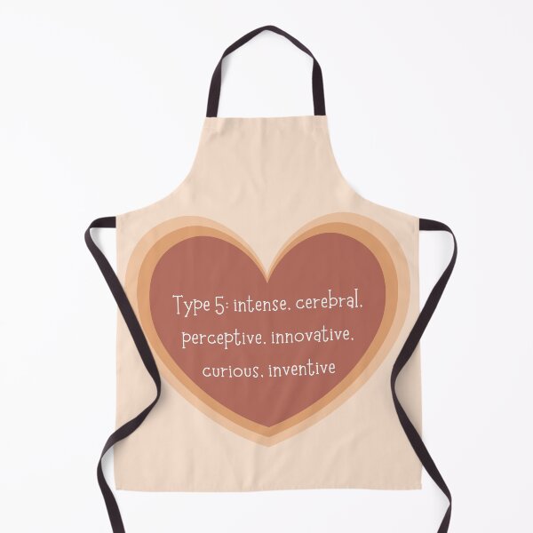 Item preview, Enneagram Type 5 Five Personality Test Myers Briggs Neutral Earth Tones Heart designed and sold by BohoStudio.