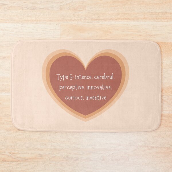 Item preview, Enneagram Type 5 Five Personality Test Myers Briggs Neutral Earth Tones Heart designed and sold by BohoStudio.
