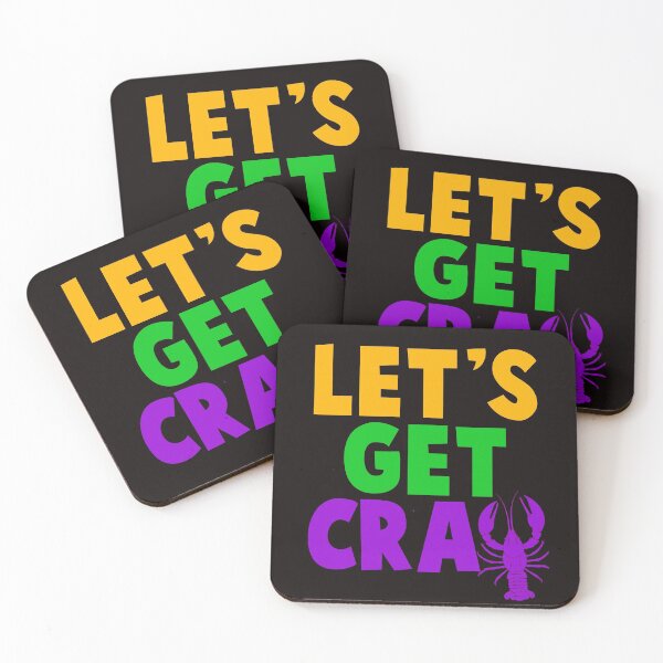 Item preview, Let's Get Cray Crawfish Funny Mardi Gras designed and sold by BiancaMoss51.