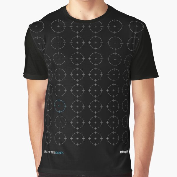 I Shot The Serif Artwork Multiple Targets Graphic T-Shirt