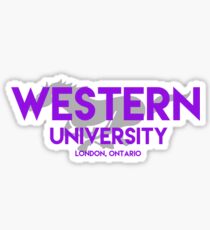 Western University with Mustang Sticker