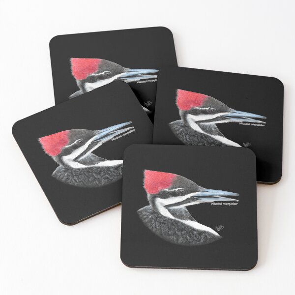 Item preview, Pileated woodpecker, female (watercolour) designed and sold by Michaela Berdougo.