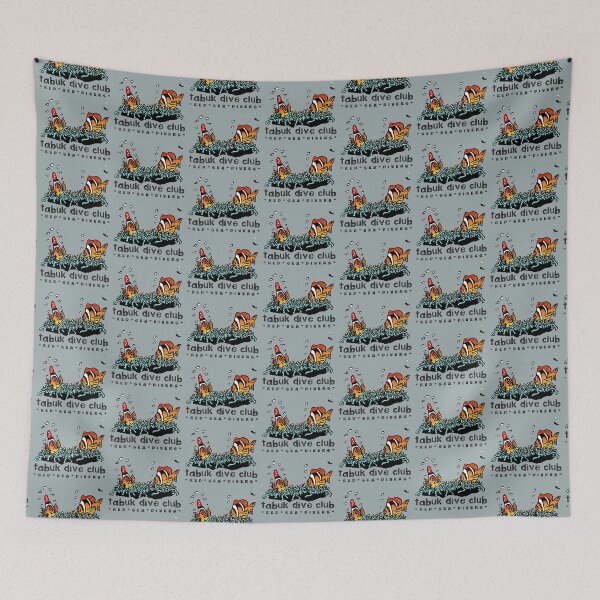 Item preview, Original 1987 Tabuk Dive Club design, now in colour! designed and sold by Twenty Twenty Visions.