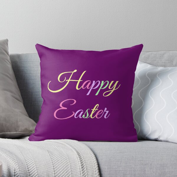 Happy Easter Throw Pillow