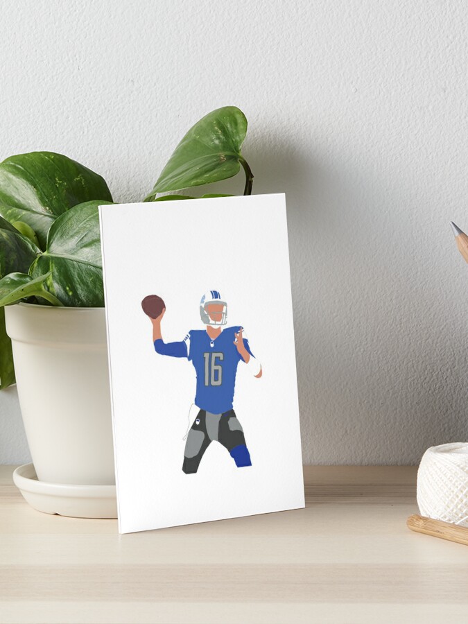 Jared Goff Football Paper Poster Lions - Jared Goff - Sticker