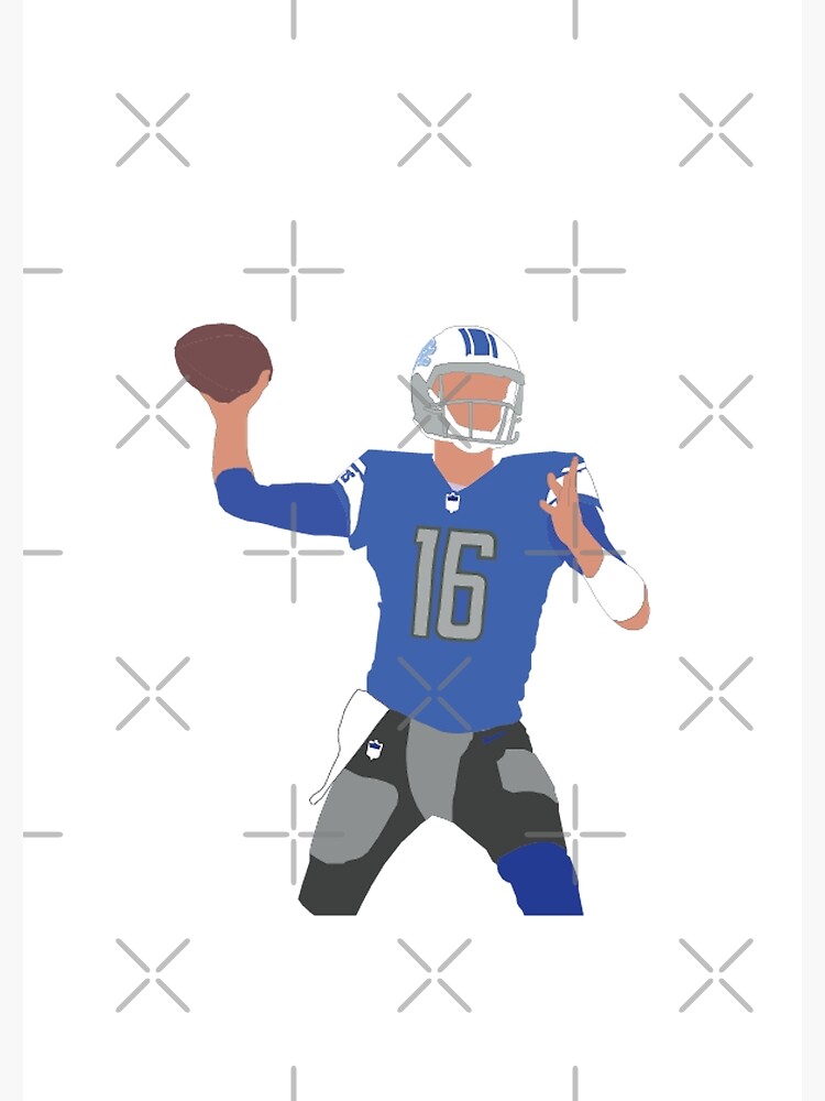 Funny Jared Goff Football Paper Poster Lions 6 Cool T-shirt