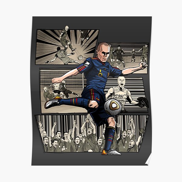 Posters Iniesta Redbubble