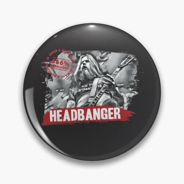 Headbanger Lapel Pin