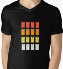 808 Button Grid Men's V-Neck T-Shirt