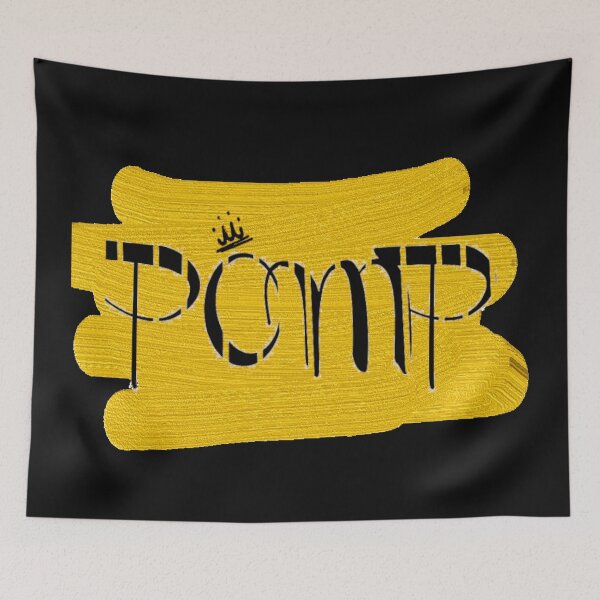 Item preview, POMP typography black gold glamor designed and sold by Marion Waschk.