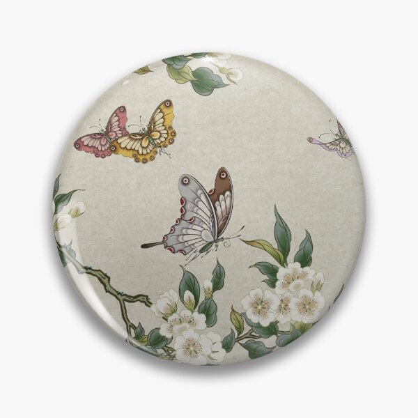 Item preview, Pear flowers and butterflies type A - Minhwa : Koreafolkpainting designed and sold by minsillust.